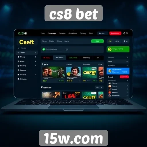 Análise da interface do site cs8 bet